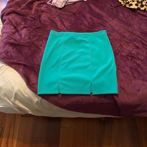 Seafoam Green Express Pencil Skirt